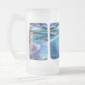 van vuurtoren matglas bierpul (Links)