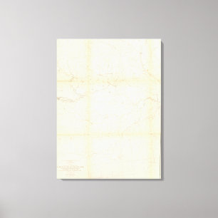 Van W grens Missouri tot mond van Trap Creek Canvas Afdruk