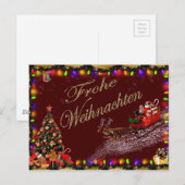 van weihnachten briefkaart (Voorkant / Achterkant)