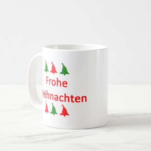 van weihnachten koffie - mok (Voorkant links)