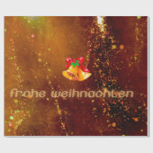 van weihnachten , vrolijke kerstduitse tekst cadeaupapier (Vlak)