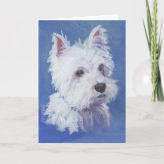 Van Westie (spatie binnen) het Wenskaart Kaart