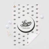 Van white Black Modern Company Logo Business Club Golfhanddoek (Insitu)