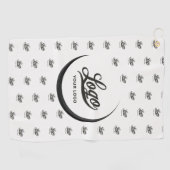 Van white Black Modern Company Logo Business Club Golfhanddoek (Horizontaal)
