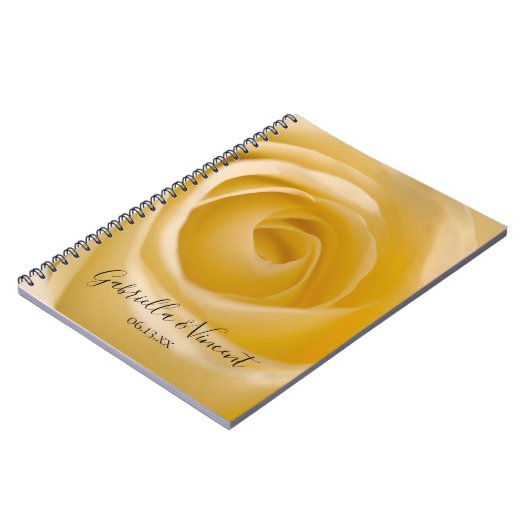 Van White Roos Flowery Wedding Guest Book Notitieboek (Linkerzijde)