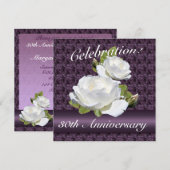 van White Rose Jubileum Kaart (Voorkant / Achterkant)