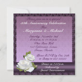 van White Rose Jubileum Kaart (Achterkant)