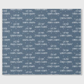 Van White Stars van opa & Grandma Wrapping Paper Cadeaupapier (Vlak)