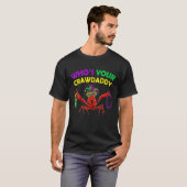Van wie je Crawdad Crawfish Jester Beads Funny Ma T-shirt (Voorkant volledig)