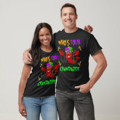 Van wie je Crawdad kruipt Jester Beads Mardi T-shirt (Unisex)