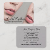 Van wie je haar professioneel maakt visitekaartje (Voorkant / Achterkant)