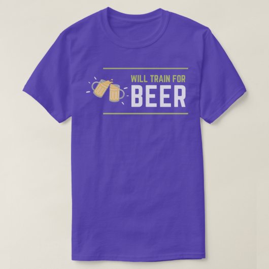 van Will Train for BEER T-shirt (Design voorkant)