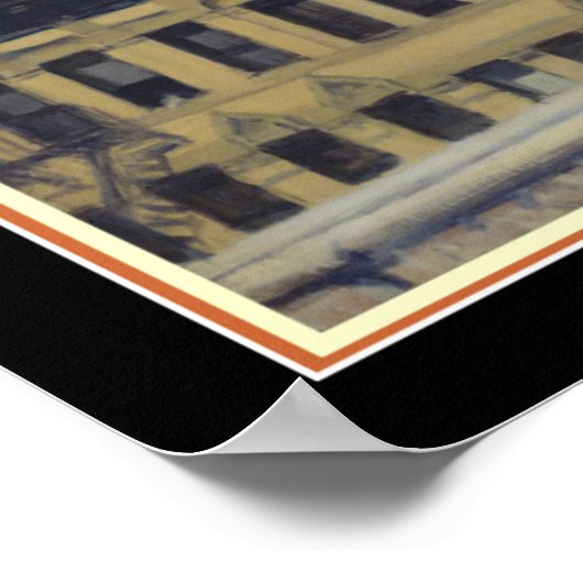 Van Williamsburg Bridge door Edward Hopper Poster (Hoek)