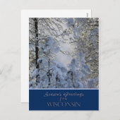 Van Wisconsin kerstkaart-specifieke Feestdagenkaart (Voorkant / Achterkant)