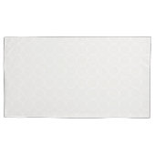 Van wit Quatrefoil-patroon Kussensloop (Voorkant)