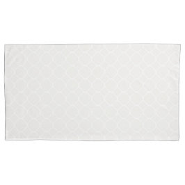 Van wit Quatrefoil-patroon Kussensloop