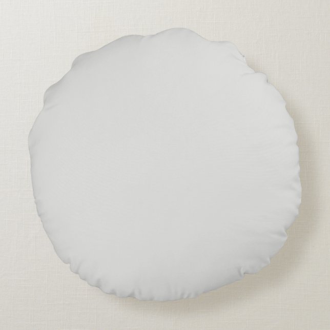 Van witte vaste kleurenparen Dulux 2022-sleuf Rond Kussen (Achterkant)