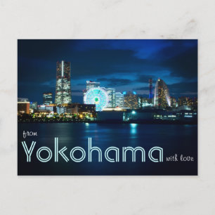 Van Yokohama Minatomirai met Love Bay Port Japan Briefkaart