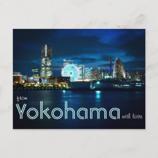 Van Yokohama Minatomirai met Love Bay Port Japan Briefkaart