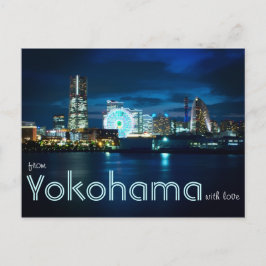 Van Yokohama Minatomirai met Love Bay Port Japan Briefkaart