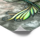 Van Zee tot Sky Mermaid Fairy Art Poster afdrukken (Hoek)