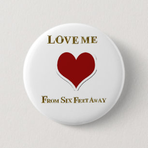 VAN ZES FEET AF RONDE BUTTON 5,7 CM