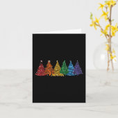 Van Zes LHBTQ Pride Regenboog Kerstbomen Vector Kaart (Gele Bloem)