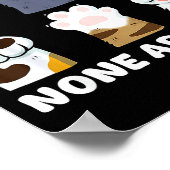 Van zijn verschillende moppige kattenpoten autisme poster (Hoek)