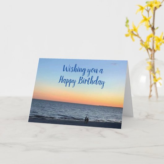 VAN ZONSOPGANG TOT ZONSONDERGANG BESTE VERJAARDAG  KAART (Gele Bloem)