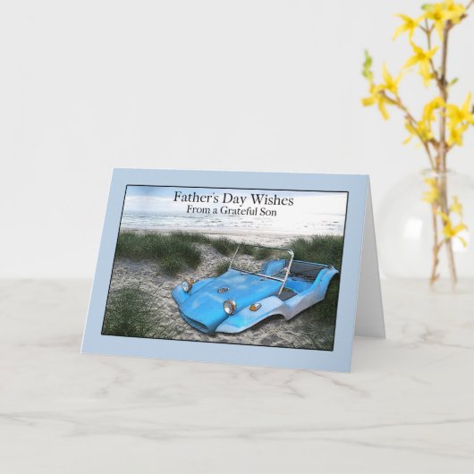 Van zoon tot vaderdag met Dune Buggy Kaart (Gele Bloem)