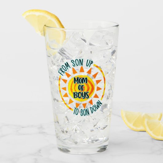 Van zoon tot zoon van mama van jongens glas (Voorkant ijs)