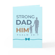 Van zoon Vaderdagkaart Psalm 28:7