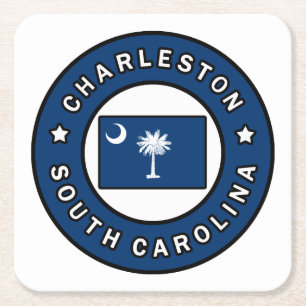 Van Zuid- Charleston Carolina Kartonnen Onderzetters