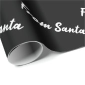 Van Zwarte Kerstman Cadeaupapier (Rol Hoek)