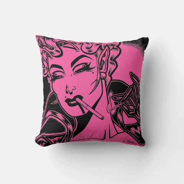 Vana DeVinyl™ / Bad Girl Sierkussen (Voorkant)