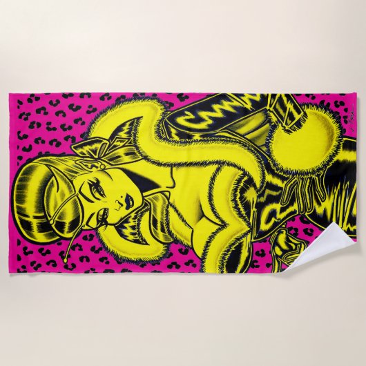 Vana DeVinyl™ badhanddoek (Voorkant)