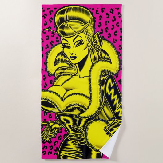 Vana DeVinyl™ badhanddoek (Voorkant)