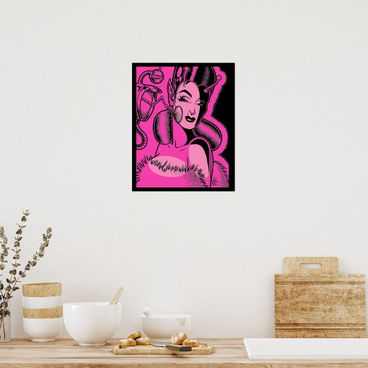 Vana DeVinyl™/Beauty-Bot Poster (Keuken)