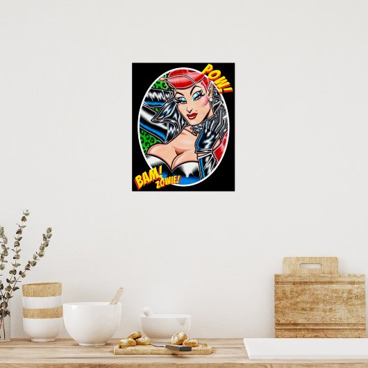 Vana DeVinyl™/Biker Jacket/Bam! Poster (Keuken)