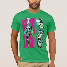 Vana DeVinyl™/Catcalls/Groen T-shirt