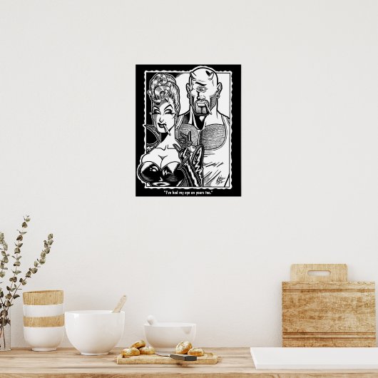 Vana DeVinyl™/Eyeballs Poster (Keuken)