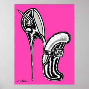 Vana DeVinyl™/Fun-Fur Afgezoomde, Spike Hak Poster