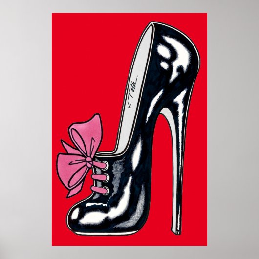 Vana DeVinyl™/High Heel With Bow Poster (Voorkant)