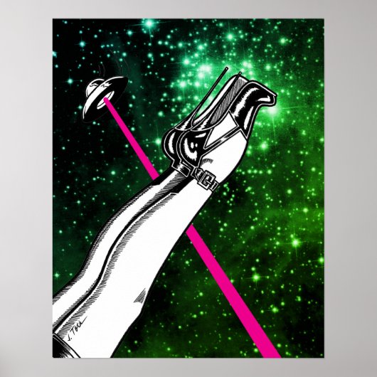 Vana DeVinyl™/High Heels in Space Poster (Voorkant)