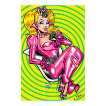 Vana DeVinyl™ /  in roze rubber