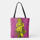 Vana DeVinyl™/Leopard Print Tote Bag (Achterkant)