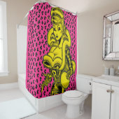 Vana DeVinyl™/Luipaardprint douchegordijn (In situ)