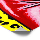 Vana DeVinyl™/Red Vinyl Dress/Yellow Leopard Poster (Hoek)