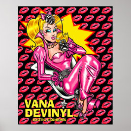 Vana DeVinyl™/Rubberen jurk Poster