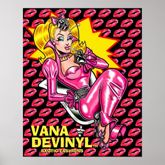 Vana DeVinyl™/Rubberen jurk Poster (Voorkant)